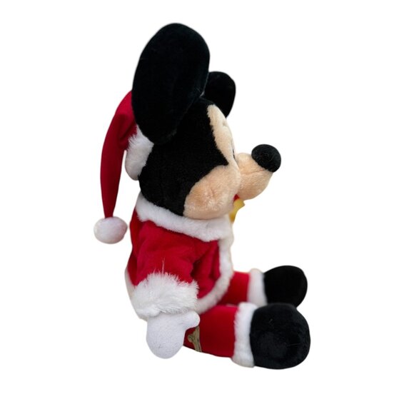 Disney Parks Christmas Santa Mickey Mouse Medium Plush - Picture 3 of 15